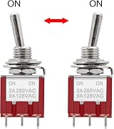 Heschen MTS-402 4PDT ON-ON Miniature Toggle Switch 12 Pin Waterproof Cover Pack view 4