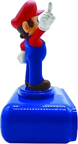 LEXIBOOK Super Mario Nightlight Alarm Clock LCD Backlit Snooze Blue RL800NI view 2
