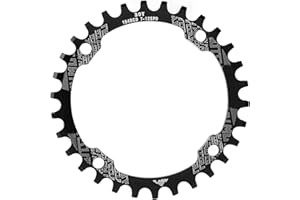 104BCD Single Speed Chainring,Aluminum Alloy Positive Negative Tooth 30T Chainring Mountain Bike Chainring for Mountain Bike