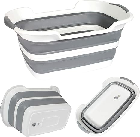 Amazon Co Jp ペット用バスタブ 折りたたみたらい 折りたたみ 大型 洗い桶 大容量 ソフトタブ 洗濯 ベビーバス ペット用バスタブ 付き 猫犬お風呂用 コンパクト持ち運び 衣類 靴つけ洗い ソフトバケツ タブワイド 多機能 安全素材 キッチン アウトドア 収納 グレー B