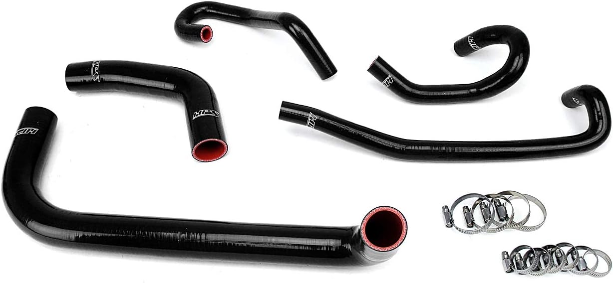 HPS 57-1424-BLK Black Silicone Radiator and Heater Hose Kit Coolant
