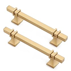 Lepatape 10 Pack 3-3/4inch Gold Cabinet Handles