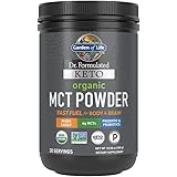 Garden of Life Dr. Formulated Keto Organic MCT Powder - 30 Servings, 6g MCTs From Coconuts Plus Prebiotic Fiber & Probiotics,