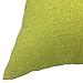YOUR SMILE Pure Square Decorative Throw Pillows Case Cushion Covers Shell Cotton Linen Blend 18 X 18 Inches, Pack of 2 (Green)