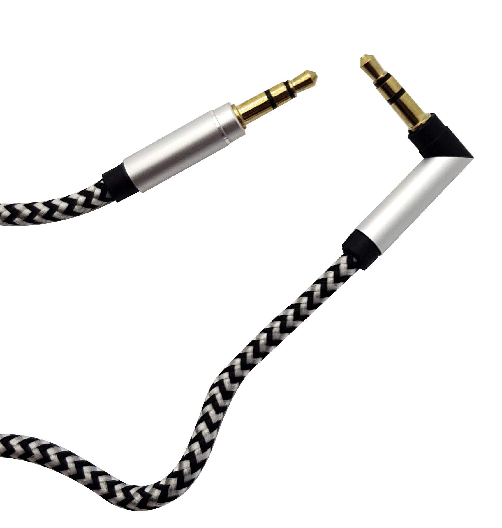 HTC Equipements 1m Black/Grey Braided Audio Jack Cable