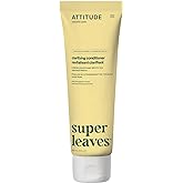 ATTITUDE Clarifying Hair Conditioner, Restores Shine, Naturally Derived Ingredients, Vegan Detangler, Dermatologically Tested, Lemon Leaves and White Tea, 8 Fl Oz