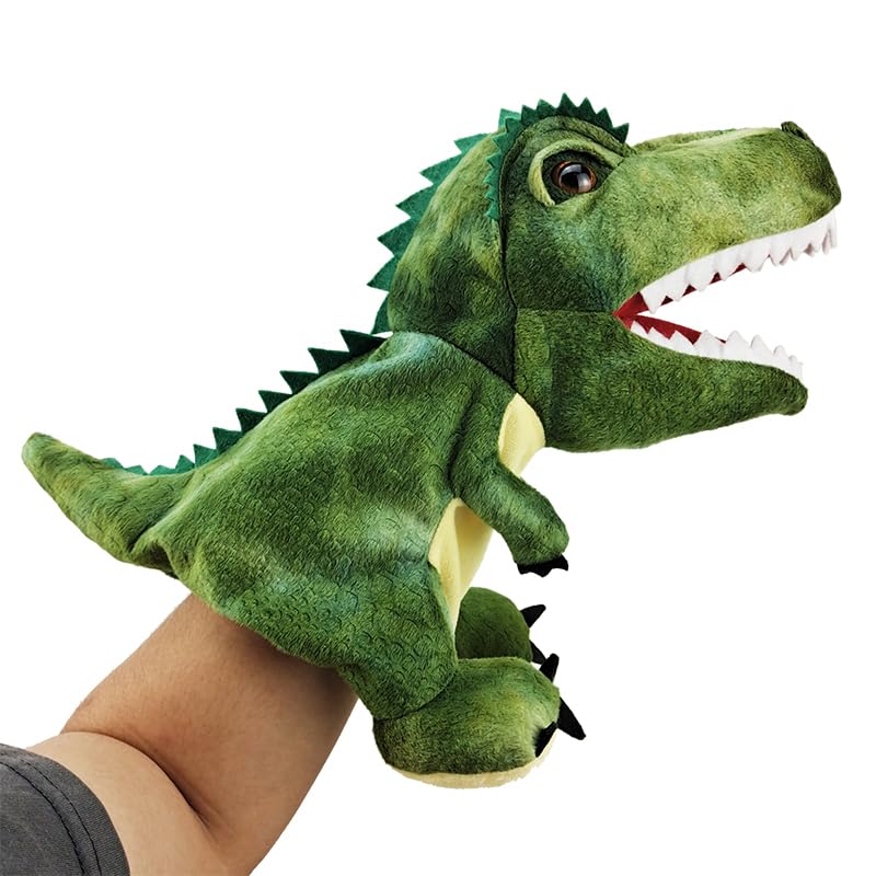 Hand Puppets Dinosaur Puppets for Kids, Dinosaur Toys for Boys Girls, Plush Dinosaur Stuffed Animal Story Toys Gifts for 3-6 Year Old Boy (Trex) โ image 1