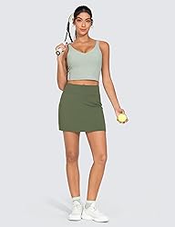 THE GYM PEOPLE Women's High Waisted Golf Skorts