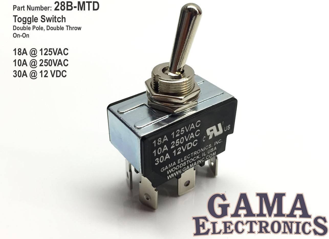 30 Amp Toggle Switch DPDT OnOn Amazon.co.uk Car & Motorbike