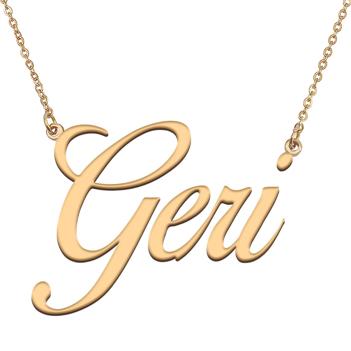 HUAN XUN Customized Custom Simple Any Name Necklace