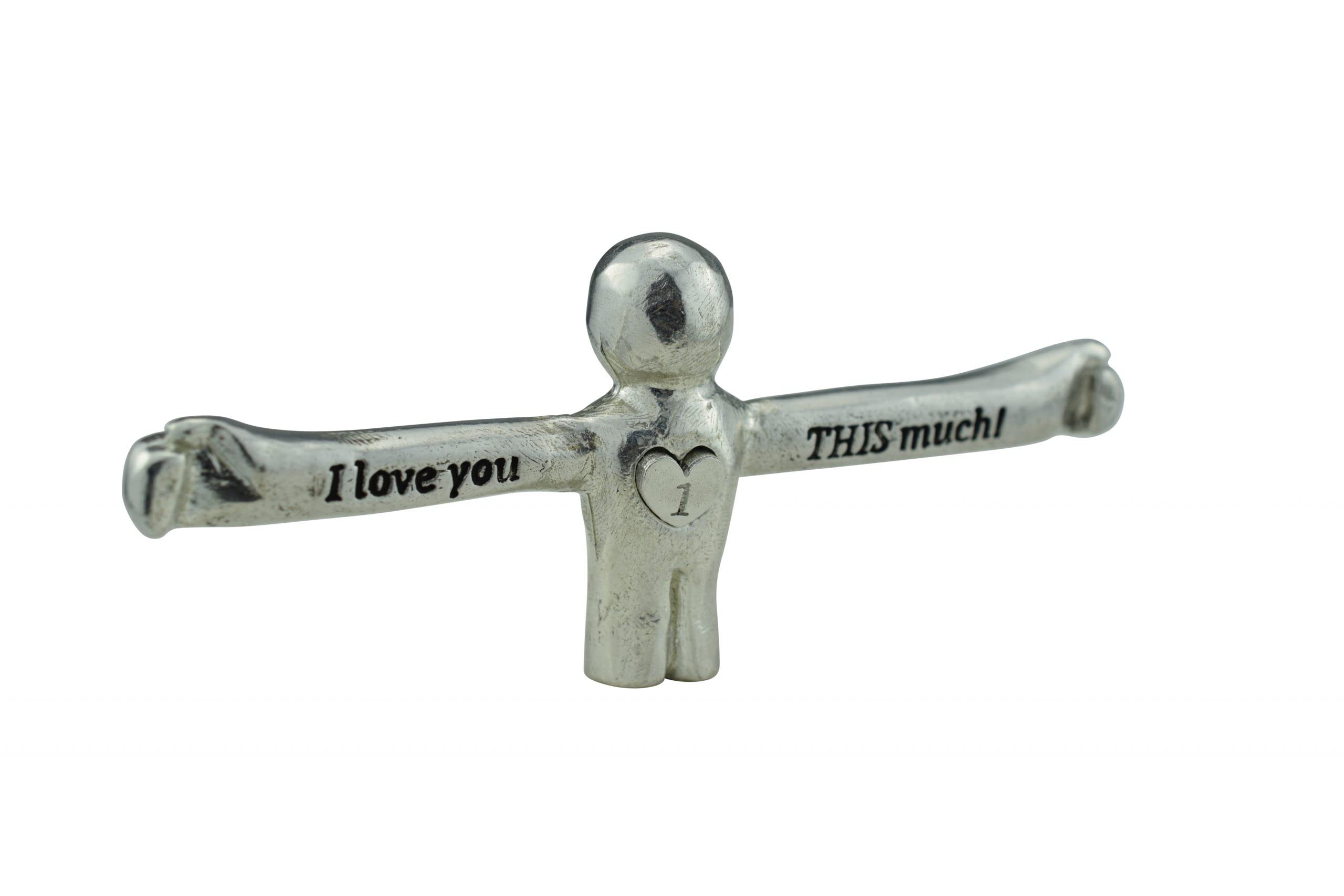 Pirantin I Love You This Much Figure - 1st Anniversary Unique Gift for Husband or Wife (ilytm01)