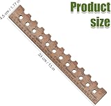PEUTIER 13" Wooden Seed Spacing Ruler for Accurate Planting Depth view 2