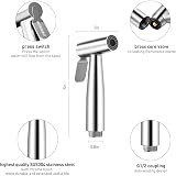 WEIDMAX Hand Held Bidet Sprayer Stainless Steel Brushed Nickel view 2
