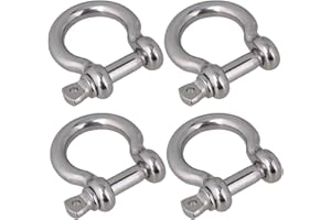 SHENGHUISS Anchor Shackle Stainless Steel 316 Forged Bow Shackle Screw Pin Marine Hardware Rigging