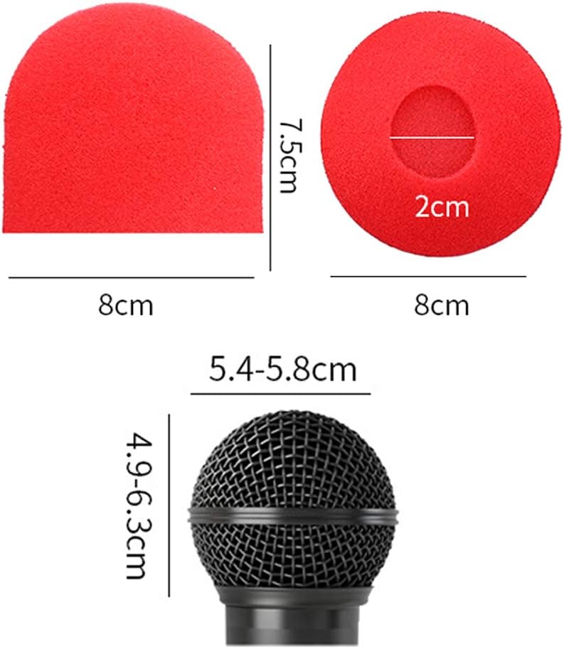 100 Pack Disposable Microphone Cover Sponge Microphone Cover Windscreen