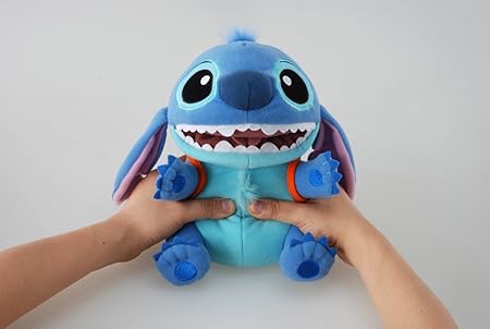 Amazon ディズニー スティッチガブガブくいしんぼう ぬいぐるみ おもちゃ