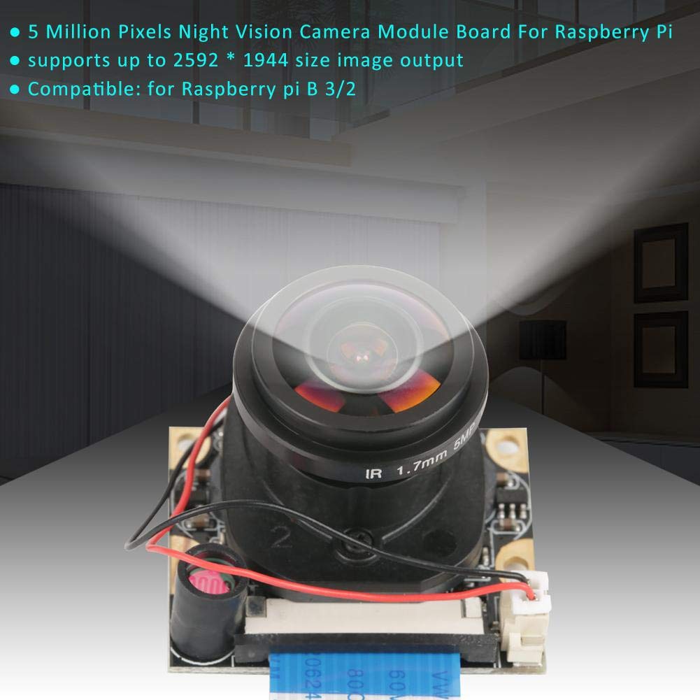 Hilitand Camera Module 5 Million Pixels Night Vision Automatically Switch IR CUT Camera Module Board(without fill light) - Image 3