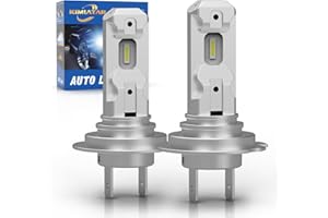 KIMLATAR H7 Light Bulbs Super Bright 30000LM 900% Xenon White H7/H18 Bulbs Halogen Raplacement Fog Lights Pack of 2