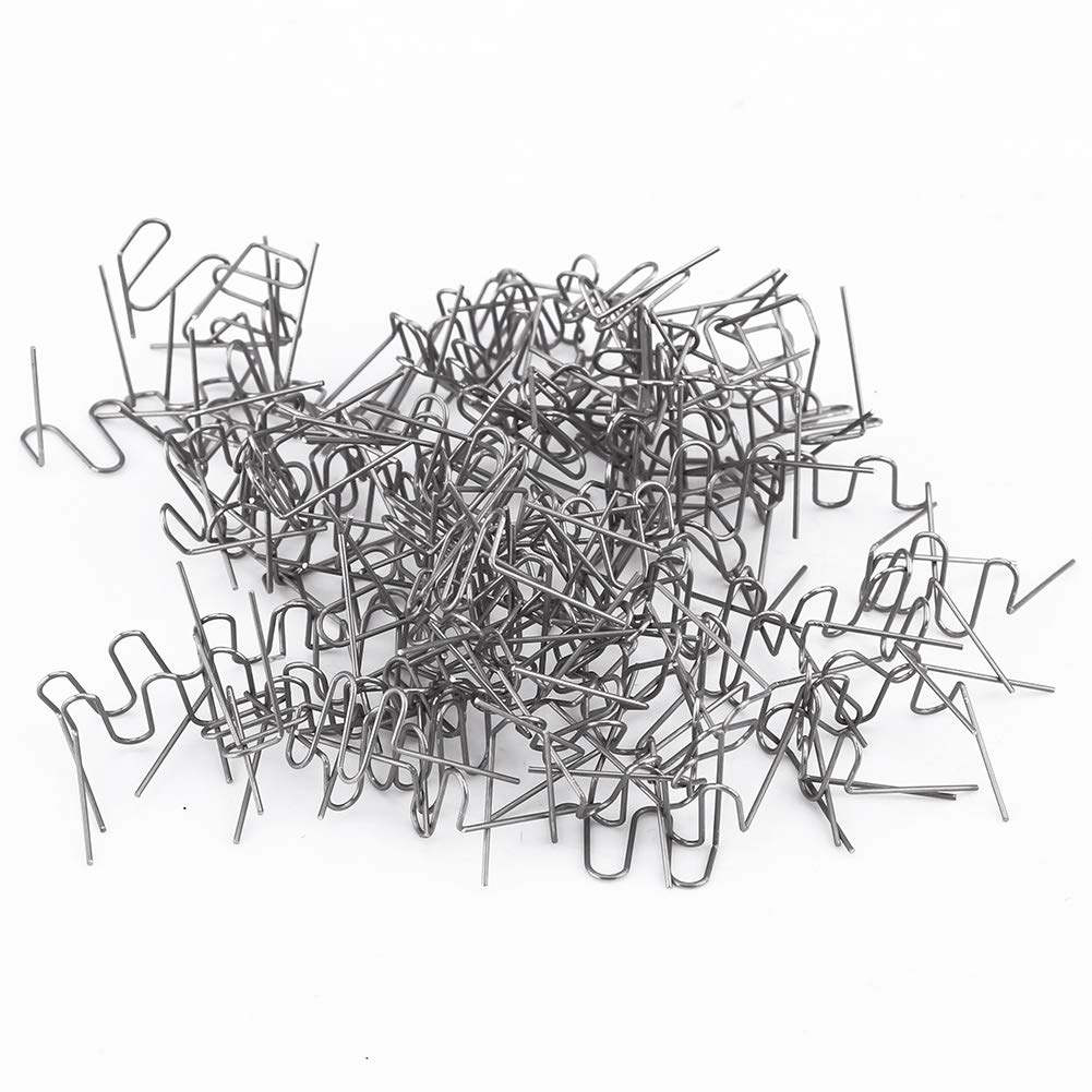 clear plastic repair kit Bumper Repair Staples,100pcs 0.6mm Auto Bumper Repair Pre Cut Welding Staples Repair Tool Kit 3 Types Available(#3)