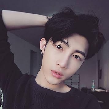 Emvanv Men S Korean Vogue Short Hair Straight Full Head Layered