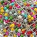 KINGSO 800pcs Round Pearl Head Dressmaking Pins Weddings Corsage Florists Sewing Pin Mixed Color