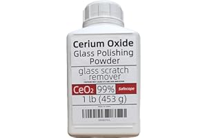 SAFECOPE 1 lb (453 g) 99% Cerium Oxide Powder 9-15µm Ideal for Removing Scratches, Removing Oil Film, Cleaning Wiper Scratches and Water Spots.