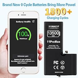 XYIRMCYF 9000mAh Super Capacity Battery Compatible