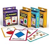Carson Dellosa 4-Pack Flash Cards for Toddlers 2-4 Years, 216 Toddler Flash Cards, Alphabet Flash Cards, Numbers, Colors, Sha