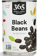 365 by Whole Foods Market, Unsalted Black Beans, 15 Ounce