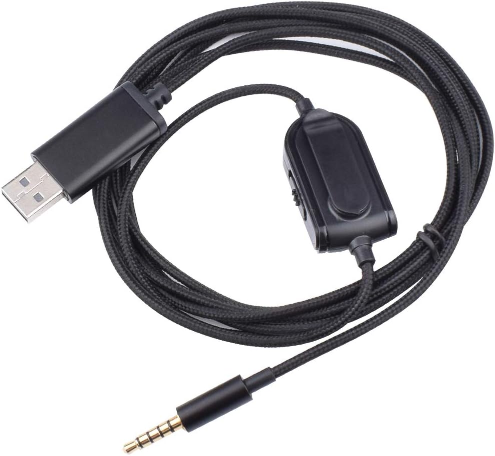 0 A10 Cable Cord Replacement 3 5mm To Usb Gaming Headsets Cord A10 Headset Cable Inline Mute Volume Control For Astro A10 0 A30 A50 Compatible With Xbox One Play Station 4 Ps4 Logitech G933 Pc