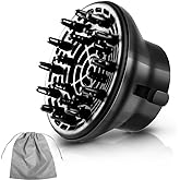 KAHEM Universal Hair Diffuser, Adjustable from 1.77 Inch to 2.76 Inch, Hair Dryer Diffuser Attachment for Frizz-free curly hair,Professional Blow Dryer Diffuser