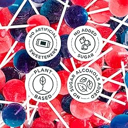 SmartSweets Lollipops, 3oz, Blue Raspberry