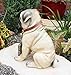 Ebros Gift Large Adorable Pug Dog Garden Greeter Statue with Jingle Collar 11.25