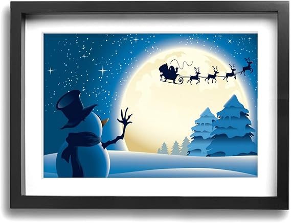 Amazon Co Jp クリスマス トナカイ イエティ カートゥーン 印刷絵画 絵 壁の絵 キャンバスアート インテリアアート 壁アート ポスター 写真 壁掛け 壁飾り おしゃれ ソファの背景絵画 写真の装飾画の壁画 服 ファッション小物