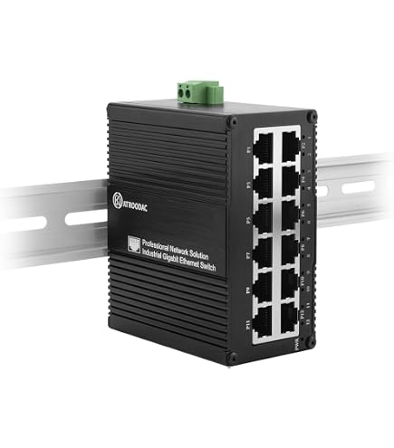 Amazon.com: 12 Port Industrial Unmanaged Gigabit Ethernet Switch
