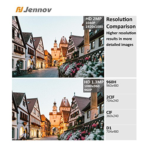 Jennov Security Camera System Wireless, 8 Channel CCTV Wireless Security IP Camera NVR System With 1080P 12" LCD HD Monitor Bullet Wifi Cameras Home Outdoor Day Night Vision Video Surveillance Kit