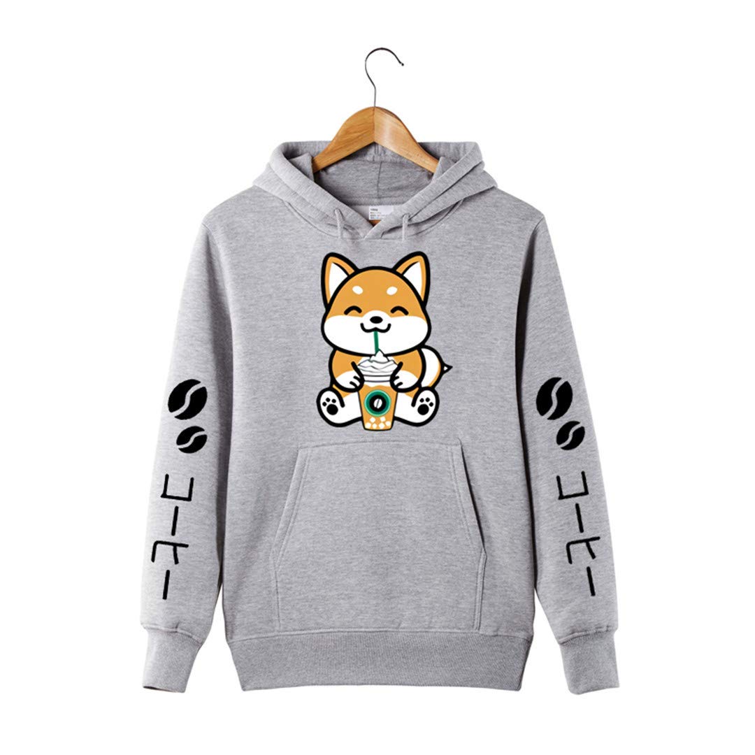Shuouyl Coffee Frappe Shiba Inu Hoodie Sweatershirt Harajuku