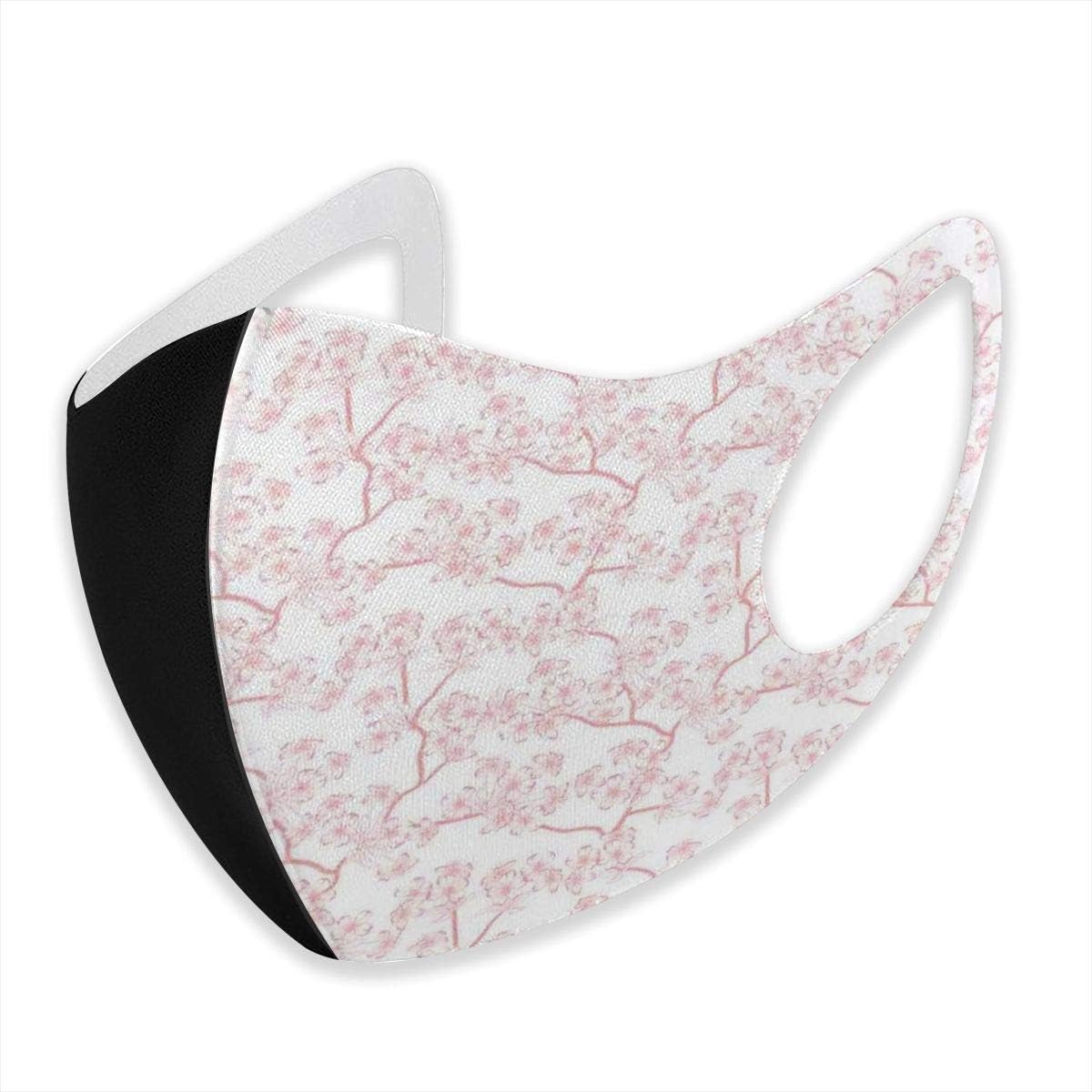 Dust mask Pattern With Soft Spring Branches Flourishing Flowers And Leaves Feminine Print mouth masks unisex face masks S