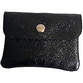 small women's wallet in genuine leather (black)