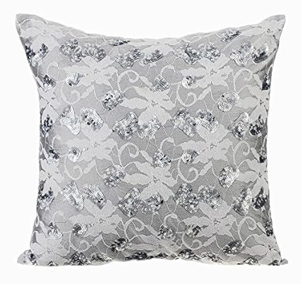 Amazon Com The Homecentric Luxury Grey Euro Pillow Covers 26x26
