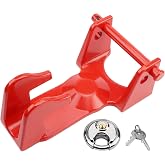 Gooseneck Hitch Lock with Keyed Padlock Model TL-50 Trailer Lock | Gooseneck Trailer Hitch Locks Fit for Heavy Trailers, Livestock Haulers and RVs - Red