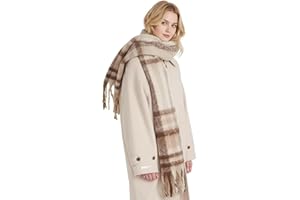 PAMEILA Scarf for Women Winter Warm Long Shawl Large Scarves Cold Weather Thick Blanket Scarfs Colorful Plaid