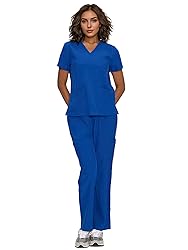 floralhue Scrubs for Women, V-Neck Scrubs Top