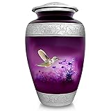 Purple Cremation Urn for Adult Human Ashes | Large