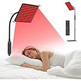 Red Light Therapy Lamp:Gooseneck Infrared Red Light Therapy Lamp with Led 660nm&850nm Near Infrared LED Red Light,Near Infrared LED Red Light Therapy Device at Home for Face and Body