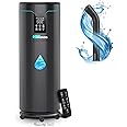 Humidifiers for Large Room Home Bedroom 2000 sq.ft. 17L/4.5Gal Large Humidifier with Extension Tube & 4 Speed Mist,Top Fill Wholehouse Humidifier with 360°Nozzle for Plant Commercial Greenhouse(Black)