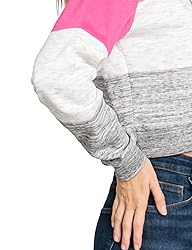 DOUBLJU Casual Crop Hoodie Long Sleeve Zip Up