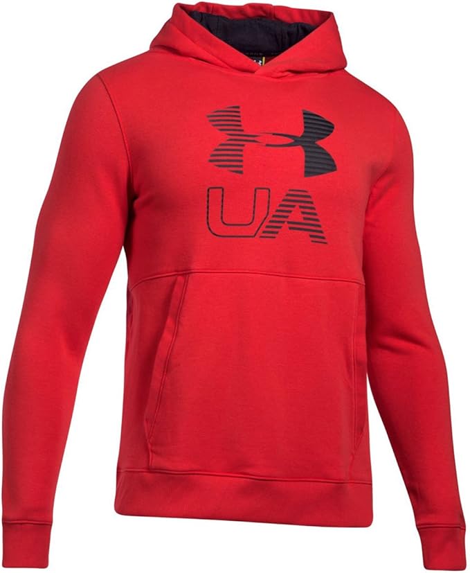 felpa under armour rossa uomo