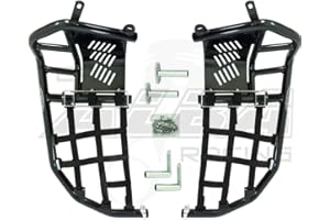ALBA RACING Suzuki LTR 450 QUADRACER (2006-2009) Propeg Nerf Bars Black Bars w/Black Net