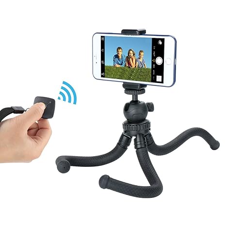 Trípode flexible Ulanzi Mini con cabezal con soporte para teléfono ...